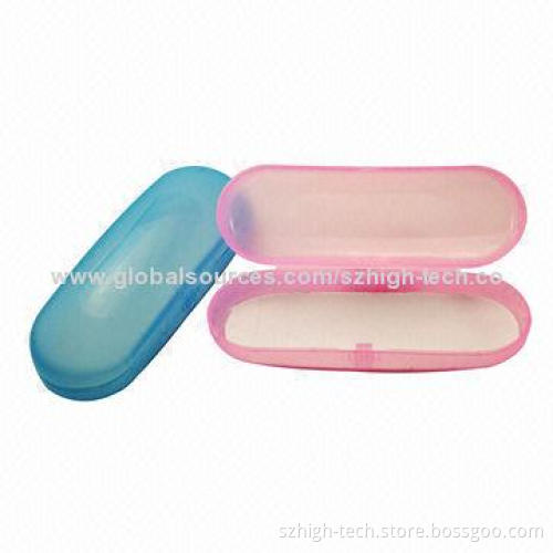 Plastic eyeglass cases with different colors